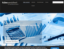 Tablet Screenshot of hueberversichert.com